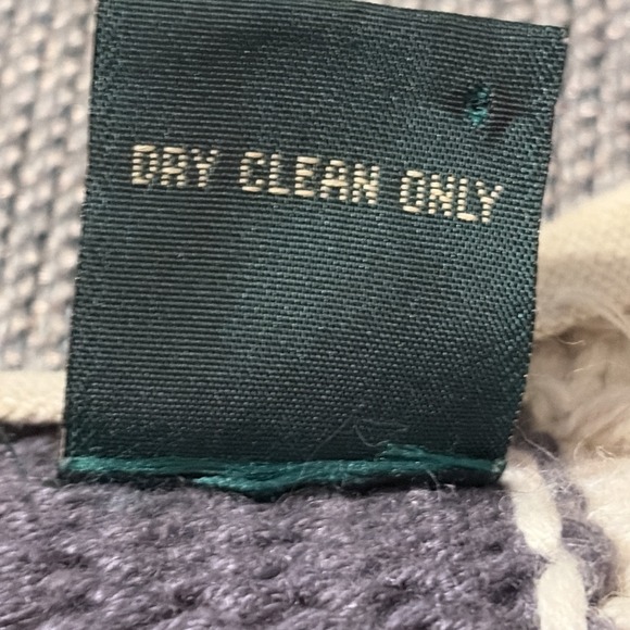 VTG Orvis Women's Patchwork Leaf Knit Grandma Sweater Button Front Cottagecore S - Picture 12 of 16